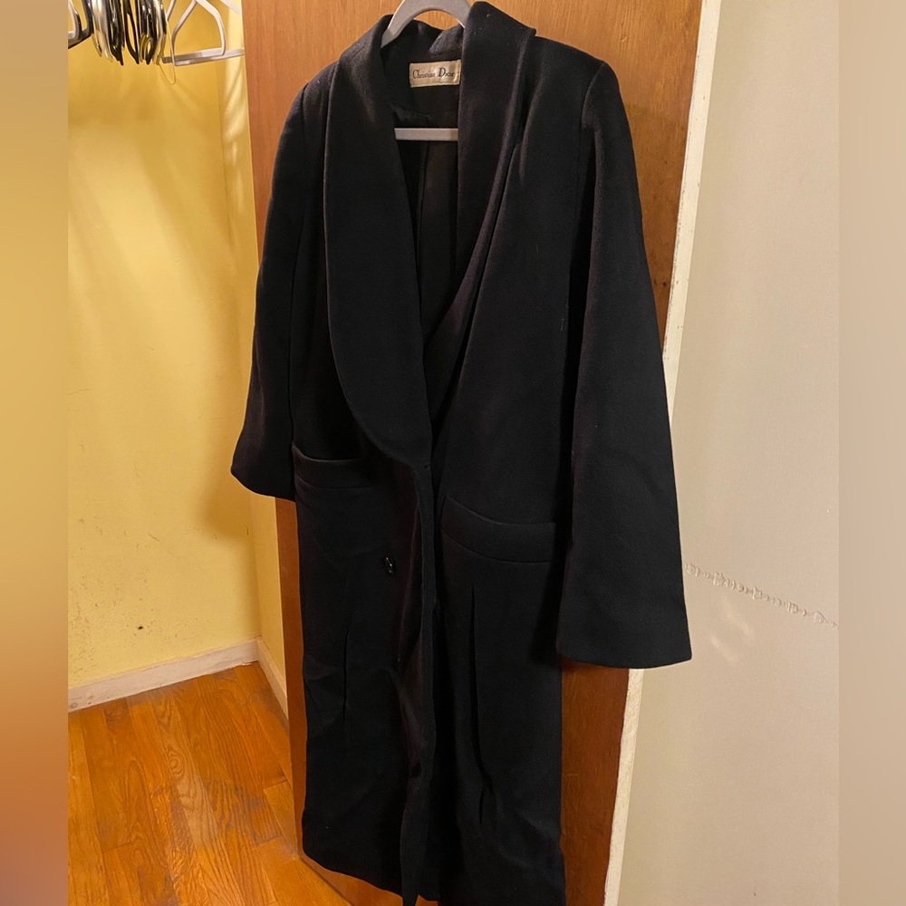 vintage christian dior 4 button wool pea coat